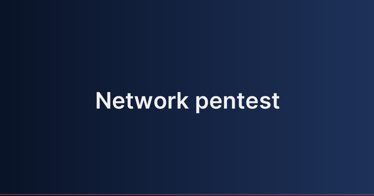 Network pentest