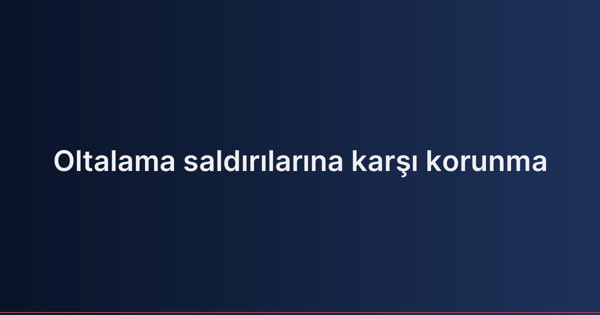 Oltalama saldırılarına karşı korunma